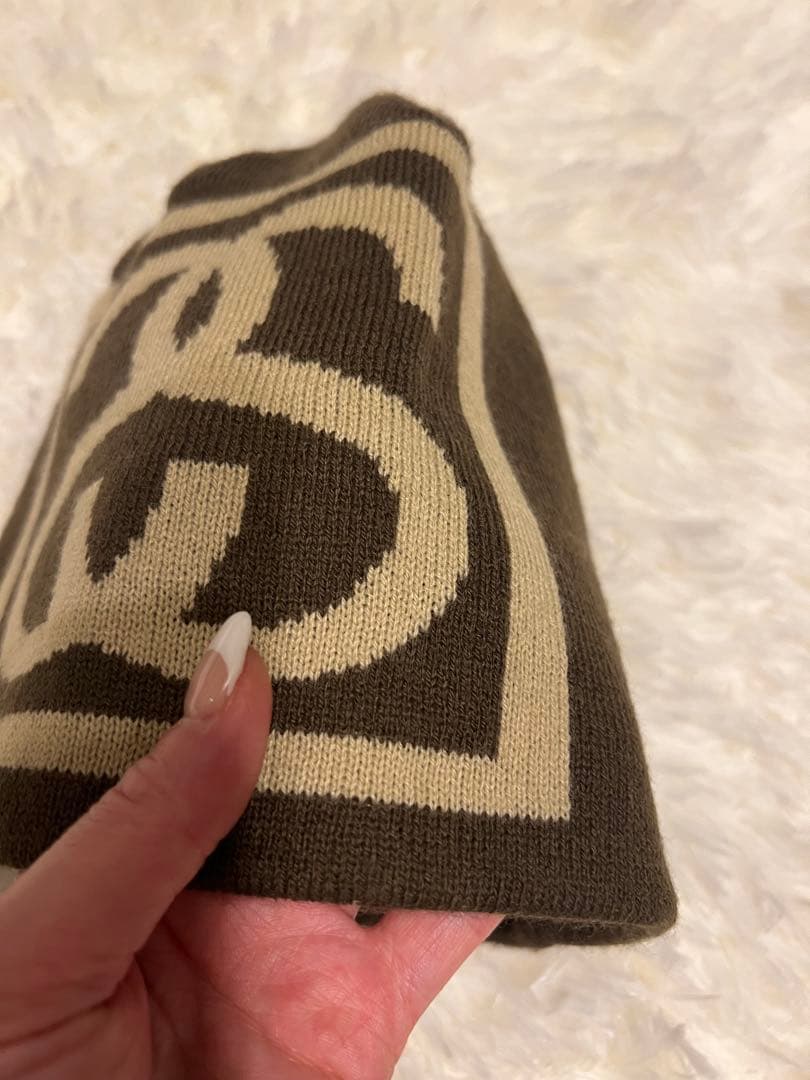 STUSSY 23AW SS LINK SKULL CAP ブラウン BROWN
