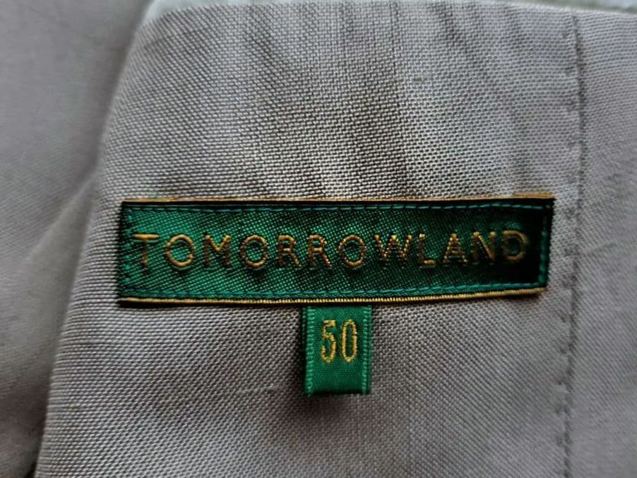 イタリア製生地TOMORROWLANDトゥモロ－ランド シルクジャケット50