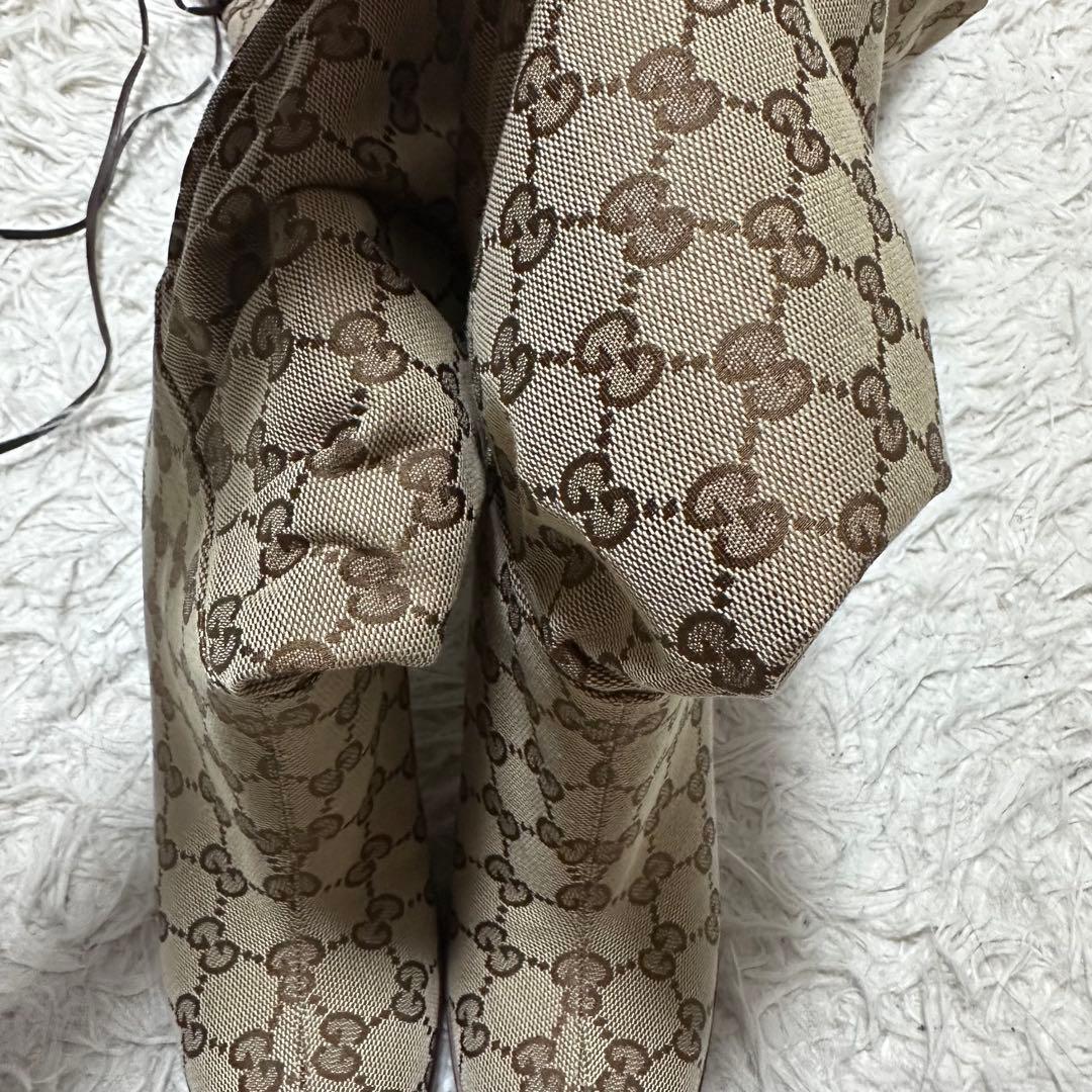 GUCCI GG柄 ニーハイブーツ 35 保存袋付 イタリア製