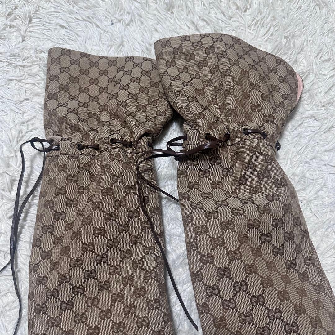 GUCCI GG柄 ニーハイブーツ 35 保存袋付 イタリア製