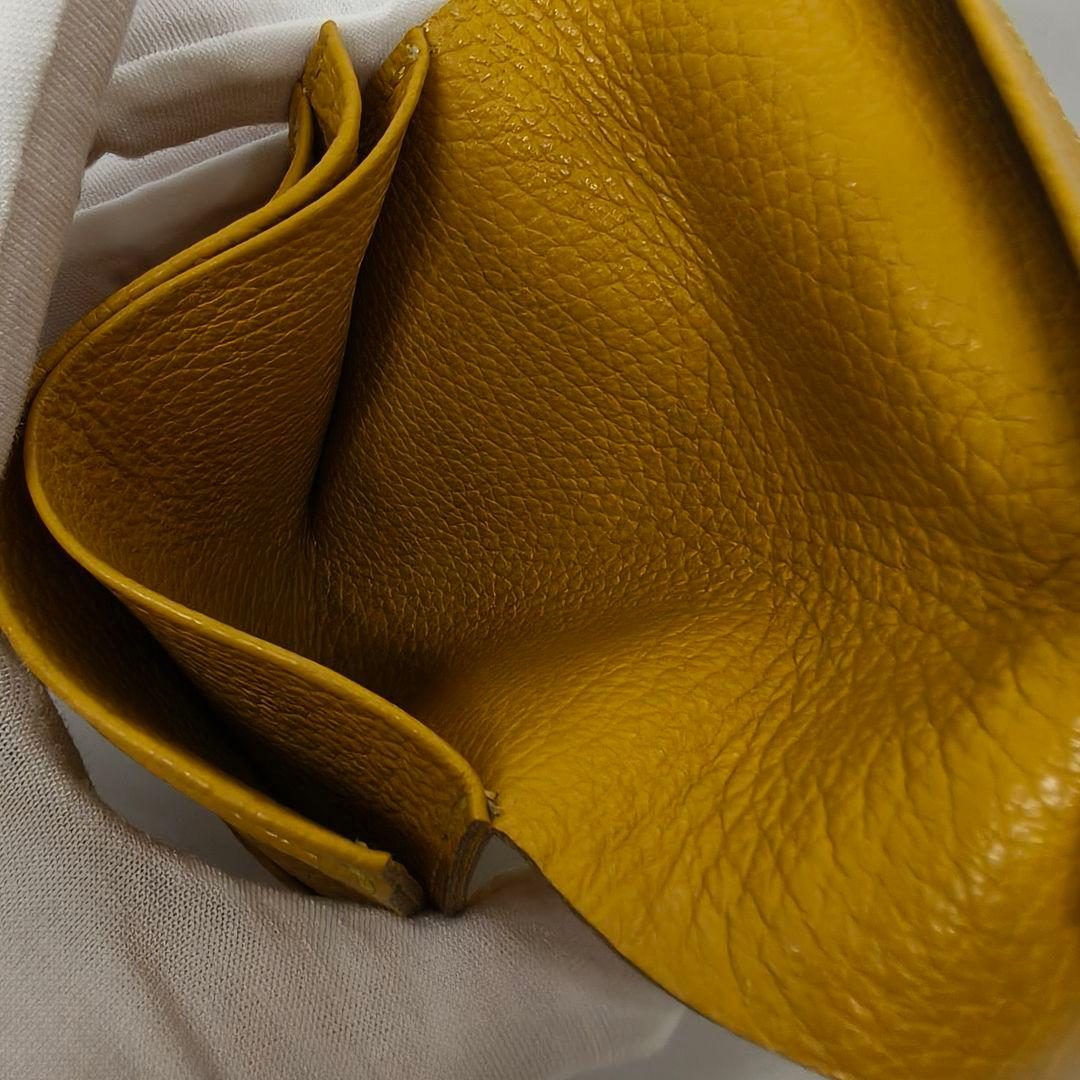 美品【定価16,500円】chi.wata(チワタ）コンパクト財布金運イエロー