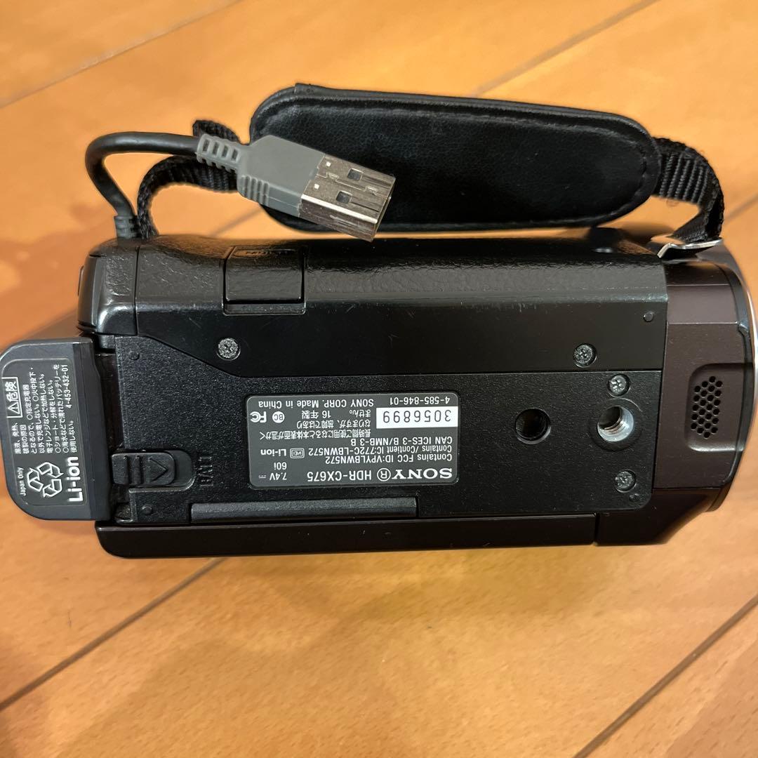 SONYビデオカメラフルセット(本体、バッテリー、SD32GB、充電器、ケース)