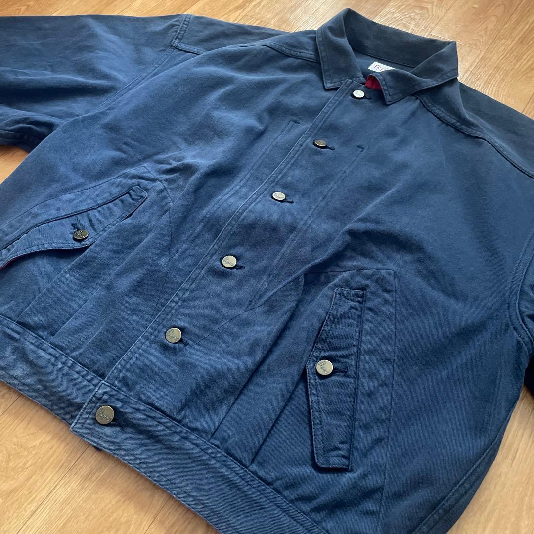 【美品】希少★Papas★パパス★M★ヴィンテージ★ブルゾン★ネイビー