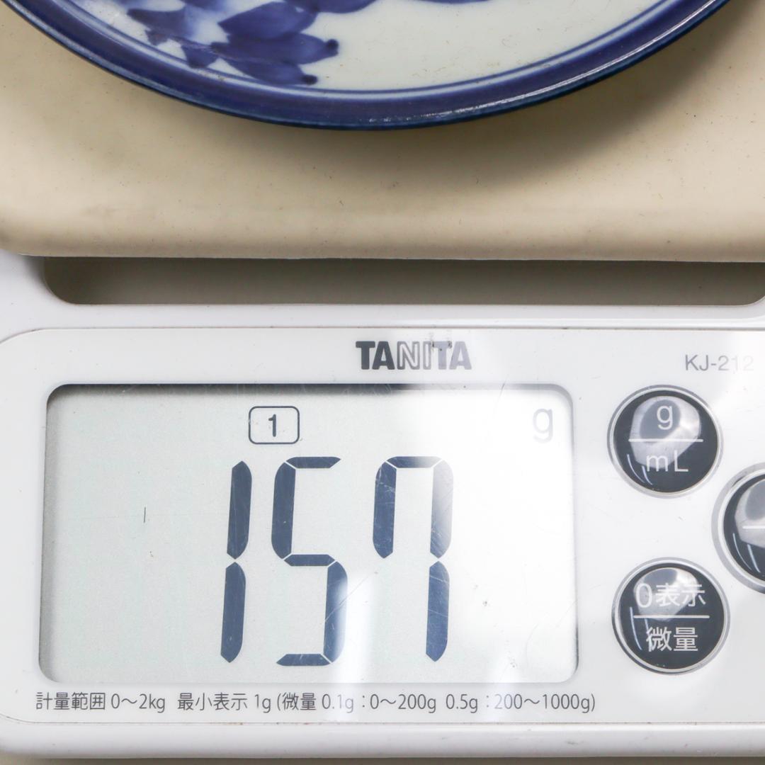 古伊万里 染付牡丹文 4.5寸皿 5枚