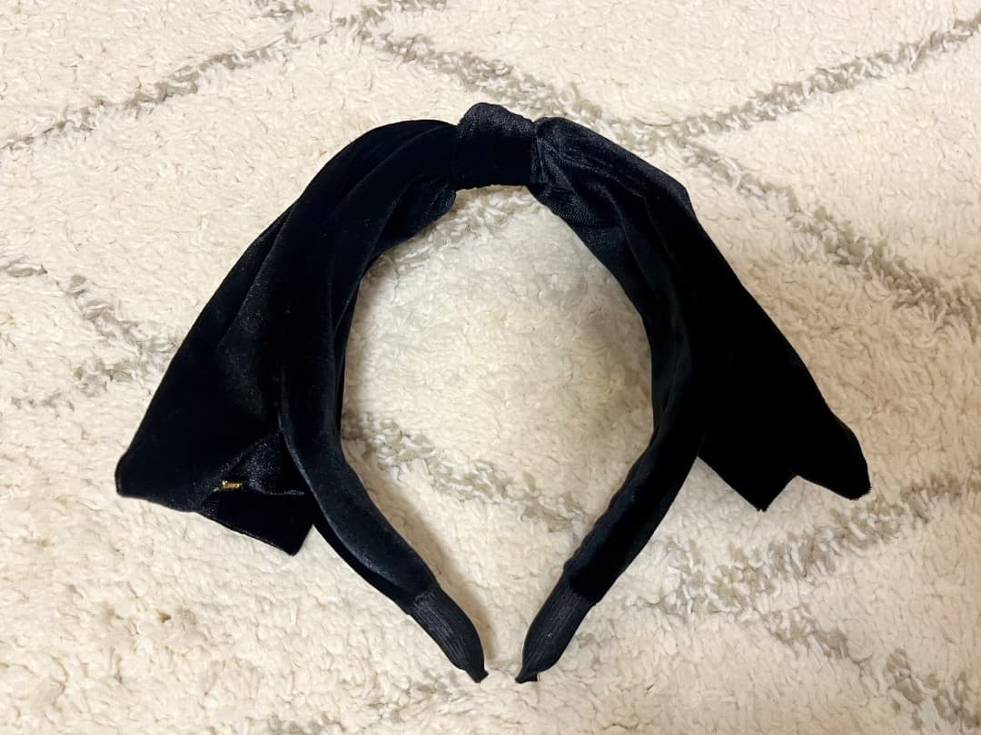 【未使用品】COUDRE リボンカチューシャ CD118 BLACK