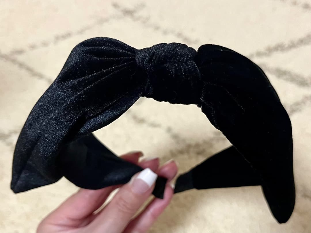 【未使用品】COUDRE リボンカチューシャ CD118 BLACK