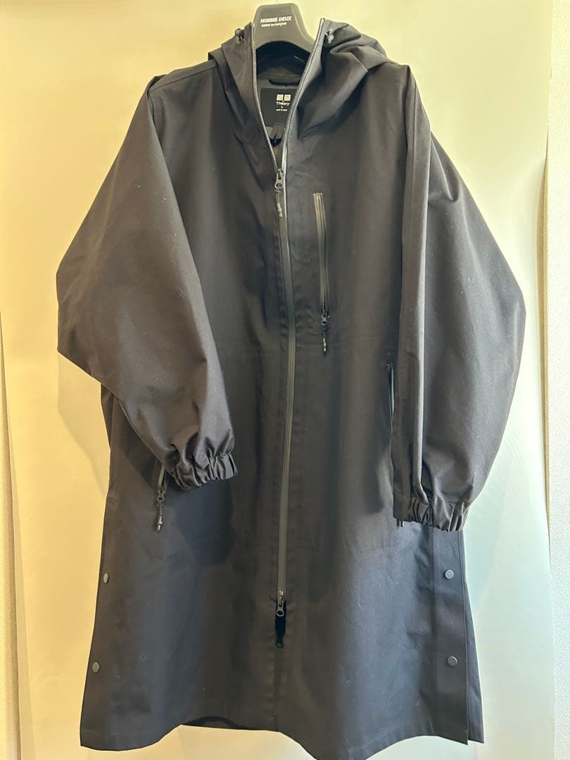 【美品】UNIQLO×Theory ブロックテックコート ジャケット L 黒