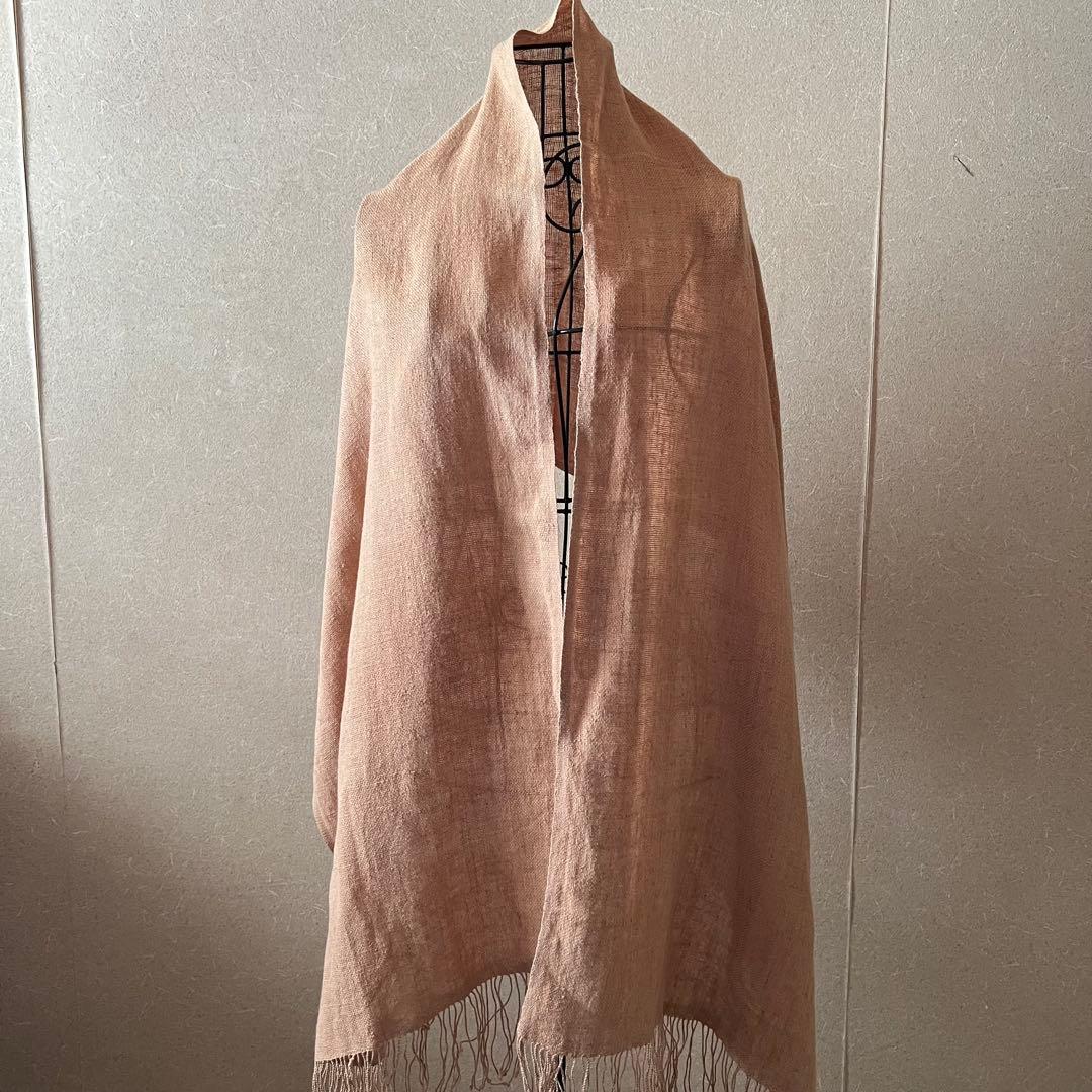 うさとの服 usaato ヘンプ 100 麻 ストール ベージュ