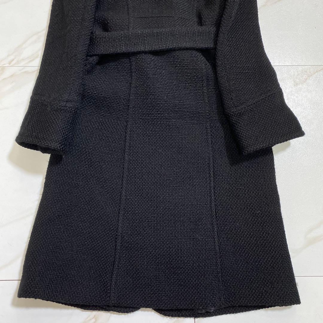 希少♡ヒューゴボス ウール ベルデッドコート ロング 厚手生地