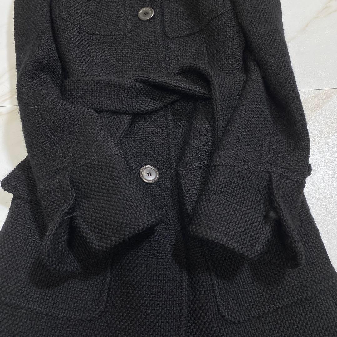 希少♡ヒューゴボス ウール ベルデッドコート ロング 厚手生地
