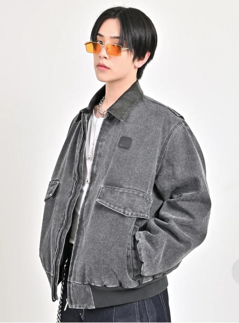 【SALE】L2139レザーカラーデトロイトジャケットM（black）地底人