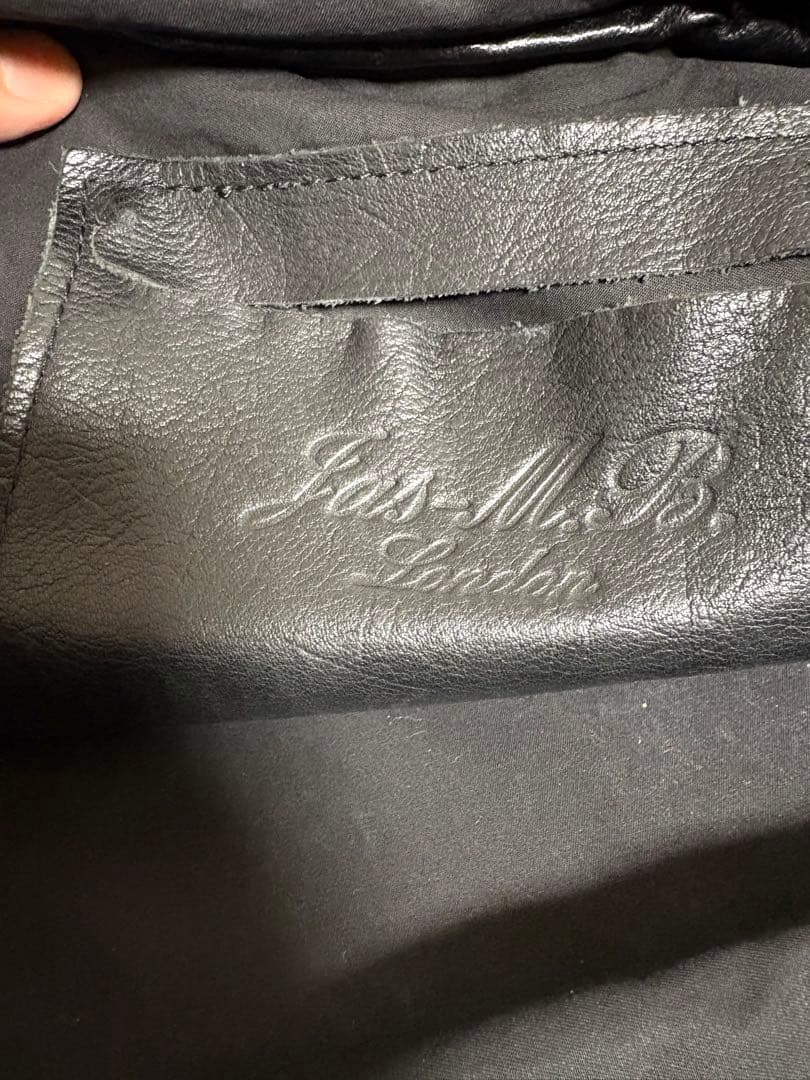 Jas.M.B Boston Bag ジャスエンビ ボストンバック ブラック