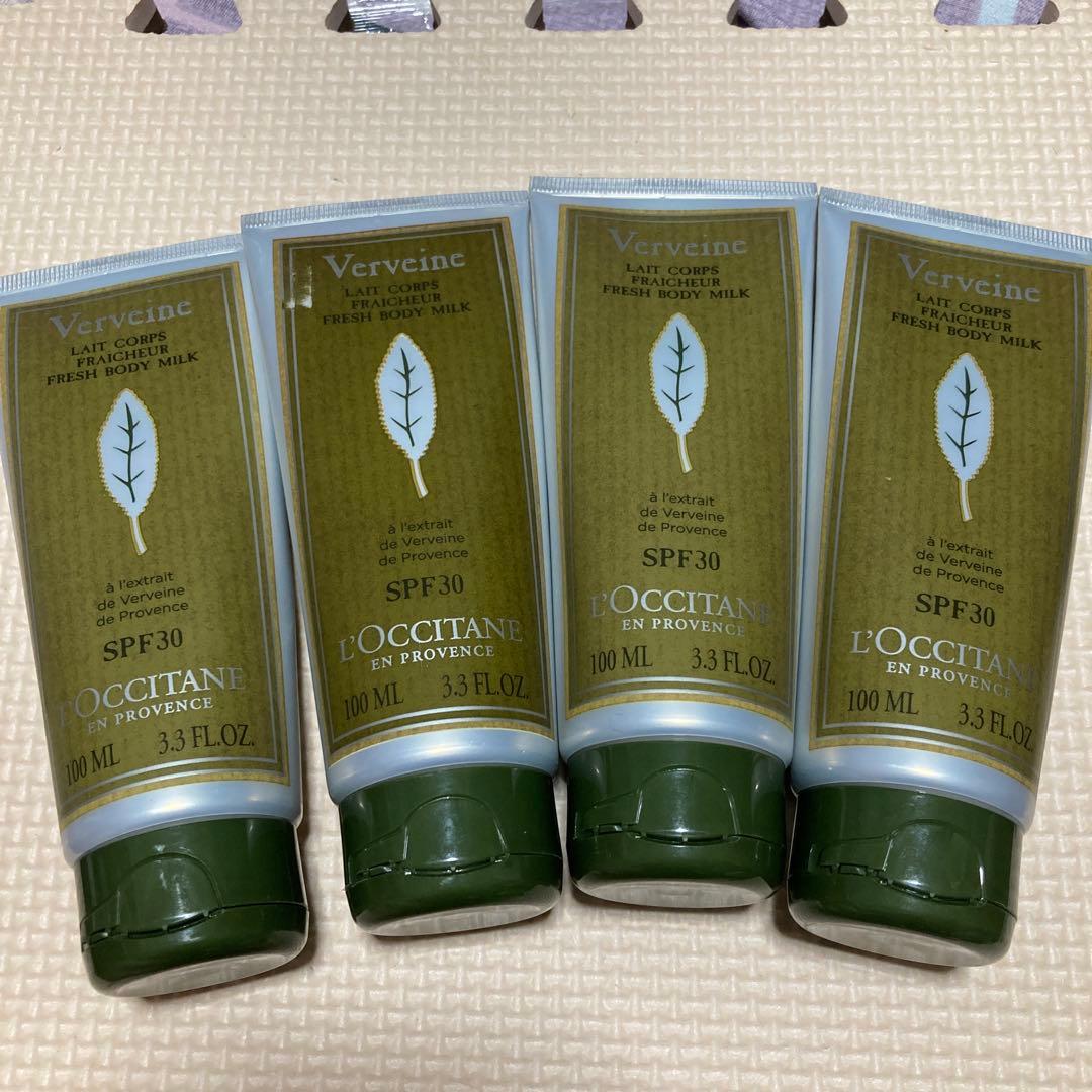 4個ロクシタンヴァーベナ UVフレッシュボディローション 100mL