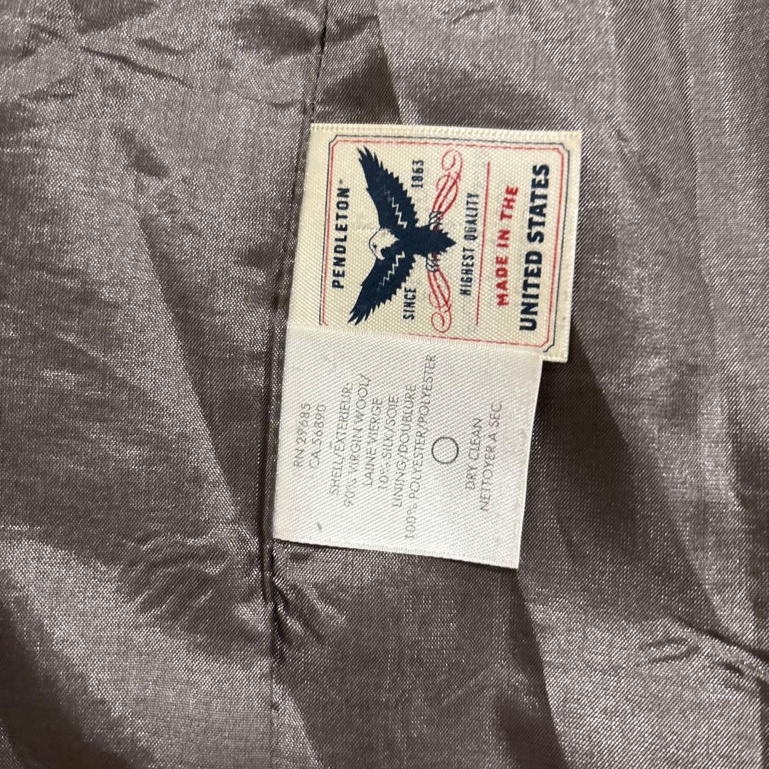 90s PENDLETON テーラードジャケット ウール×シルク　USA製