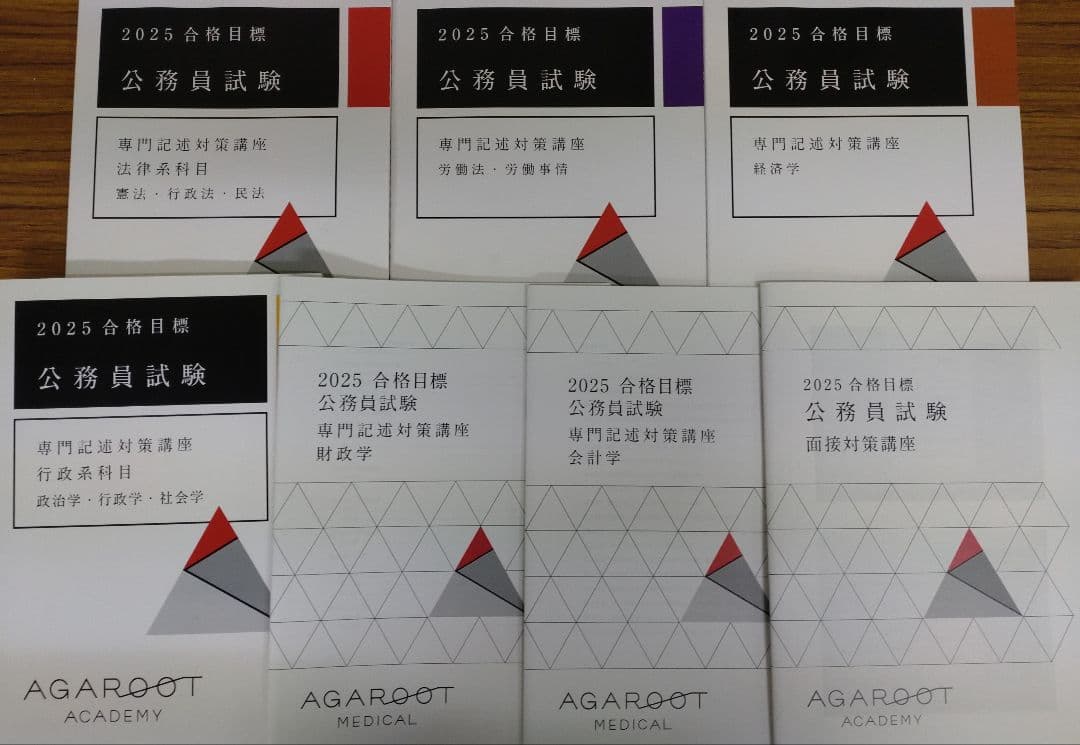 アガルート 公務員 2025 教養＋専門型ワイド対策速習カリキュラム(大卒)