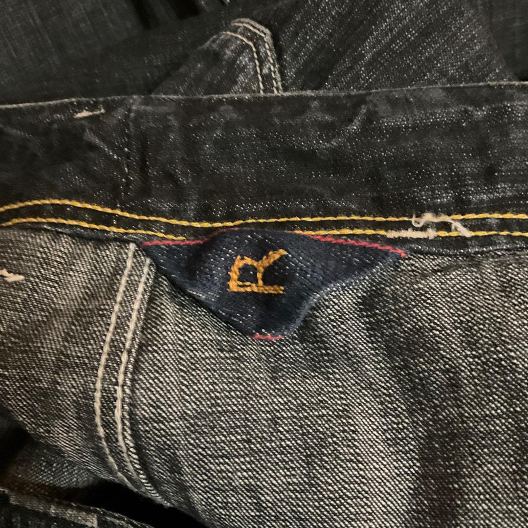 ダークデニム ワイドパンツ 調整可能　45R レディース