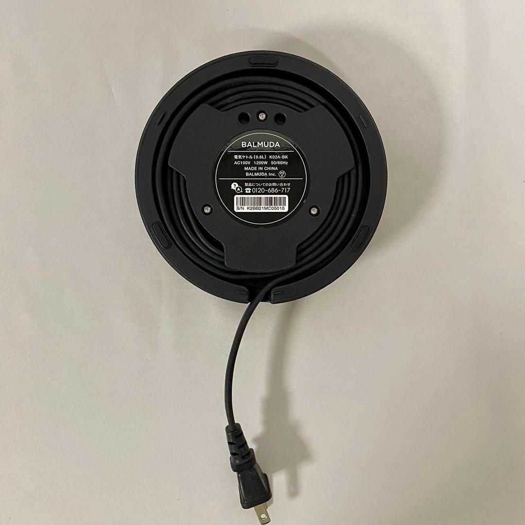 BALMUDA バルミューダ電気ケトルブラック 細口ドリップポット