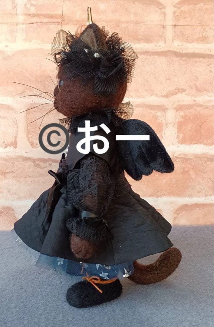 ハンドメイド★羊毛フェルト　猫　ハロウィン　仮装