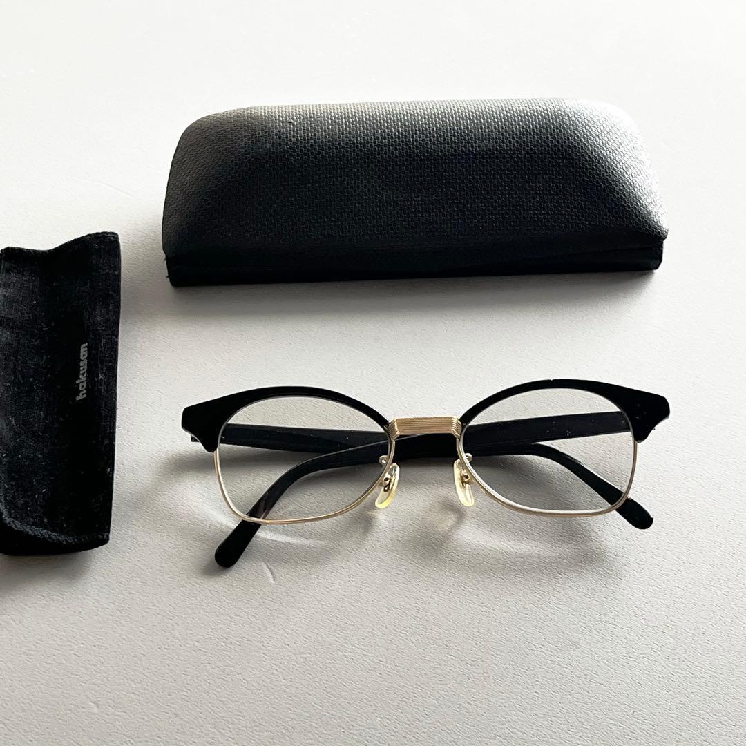 白山眼鏡店 サーモント ブロウ サングラス メガネ 美品 ビンテージ