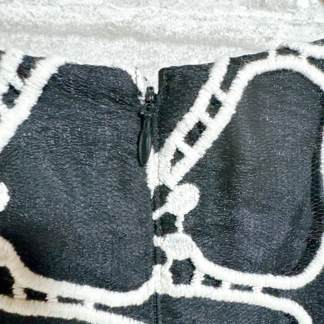 グレースコンチネンタル 華やか 刺繍ドレス ワンピース 結婚式 パーティー S