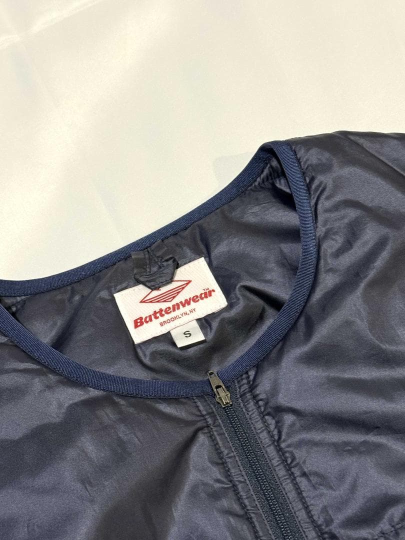 Battenwear PRIMALOFT ベスト S ネイビー サイドジップ