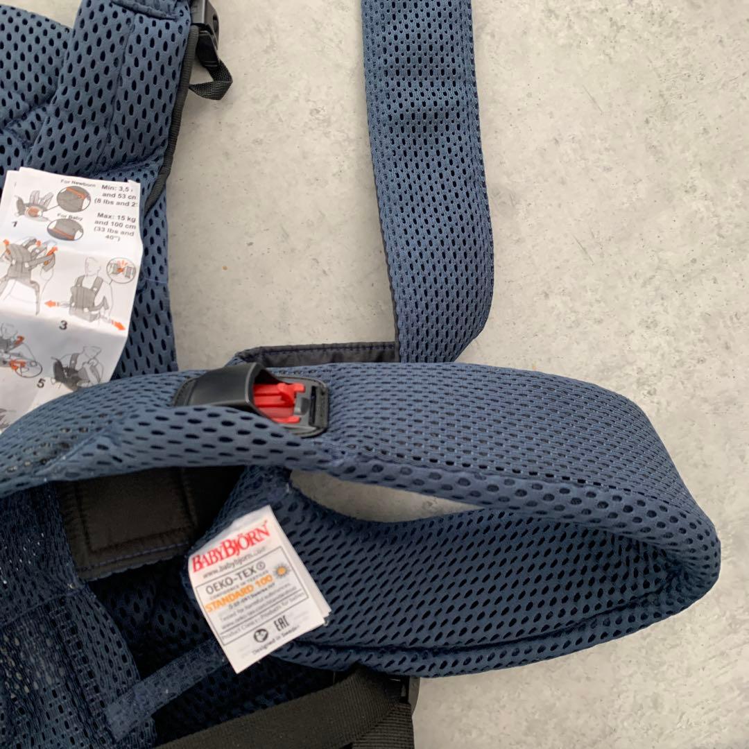 極美品✨人気ワンカイエアー　BabyBjörn 抱っこ紐 ネイビー メッシュ