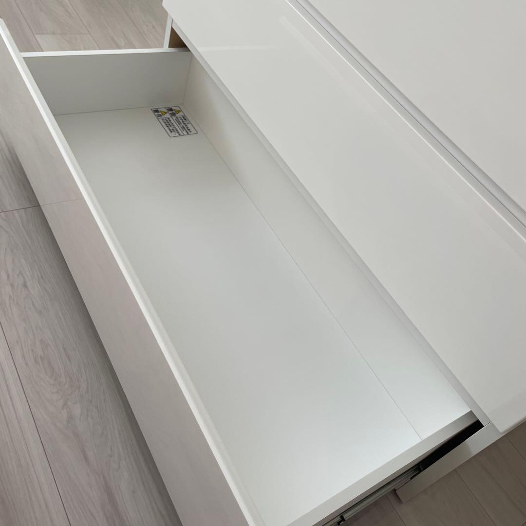 【美品】ニトリ　ハイチェストクエス　100-6WH