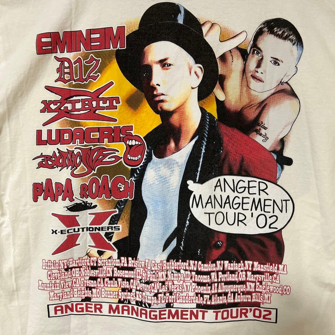美品 エミネム ANGER MANAGEMENT TOUR’02 Tシャツ XL