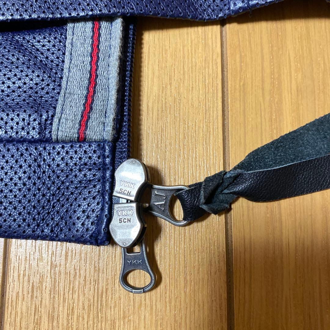 ARMANI JEANS パンチング加工シングルライダース風ジャンパー