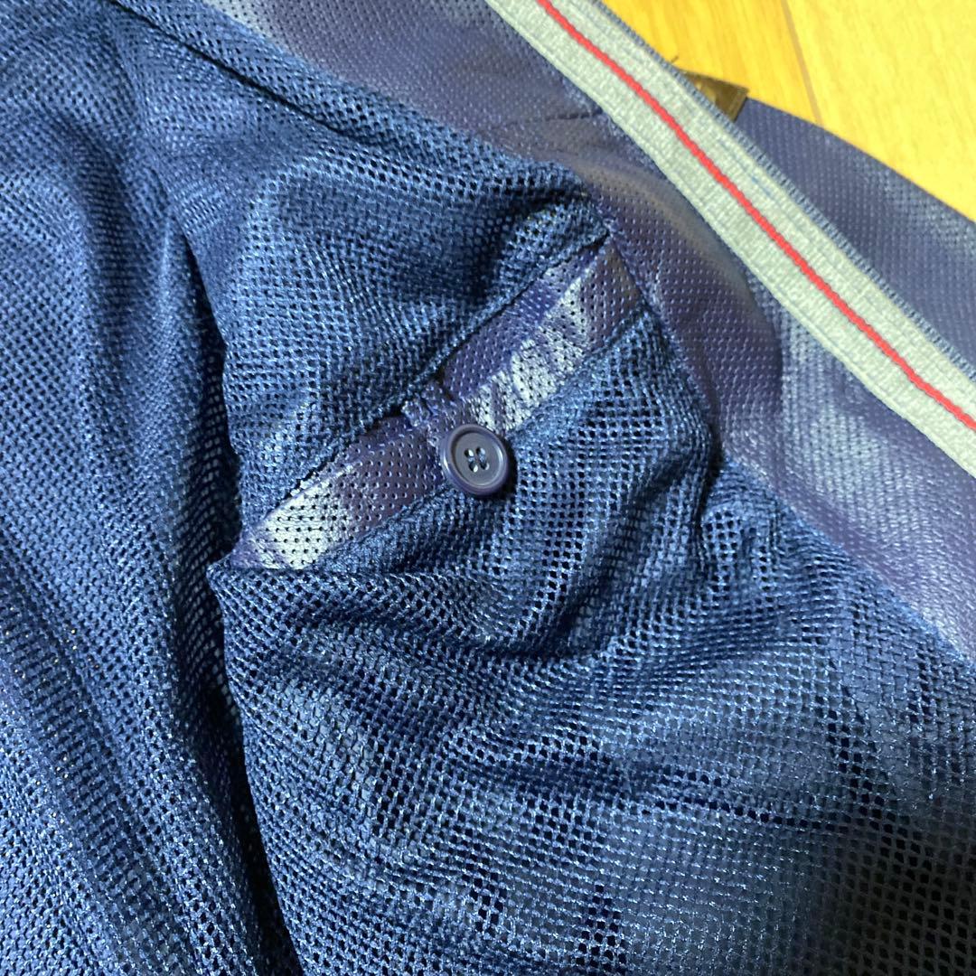ARMANI JEANS パンチング加工シングルライダース風ジャンパー