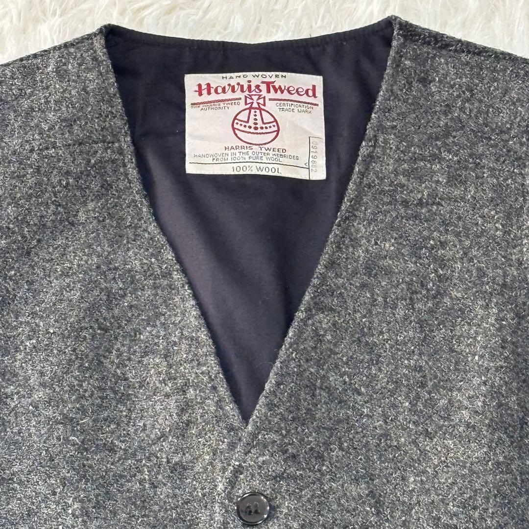 Harris Tweed ハリスツイード ミックスツィード ベスト ジレSサイズ