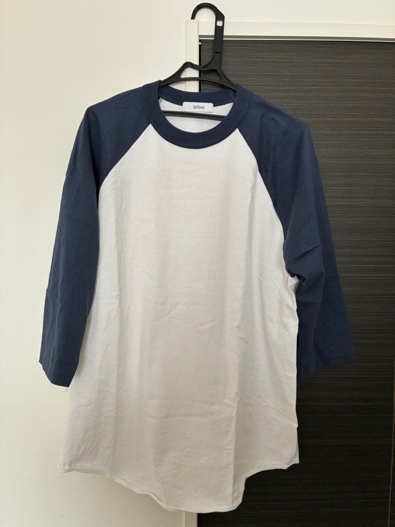 TapWater ラグランTシャツ M 白×紺 南貴之 NEAT