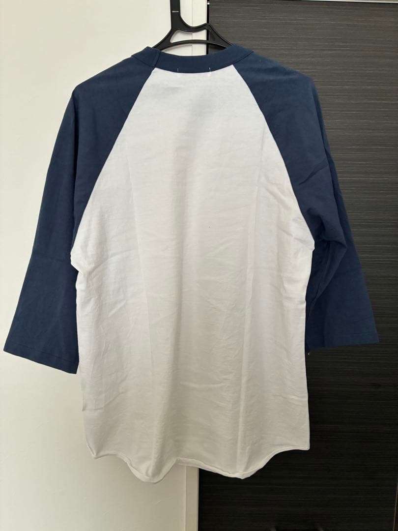 TapWater ラグランTシャツ M 白×紺 南貴之 NEAT