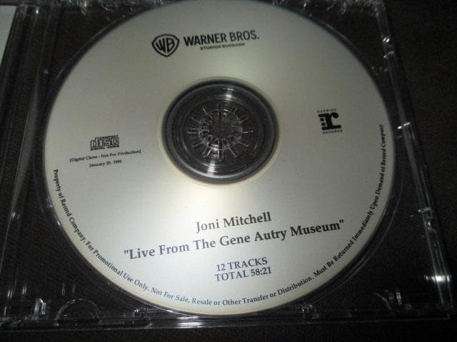 洋楽 joni mitchell live from the gene autry .