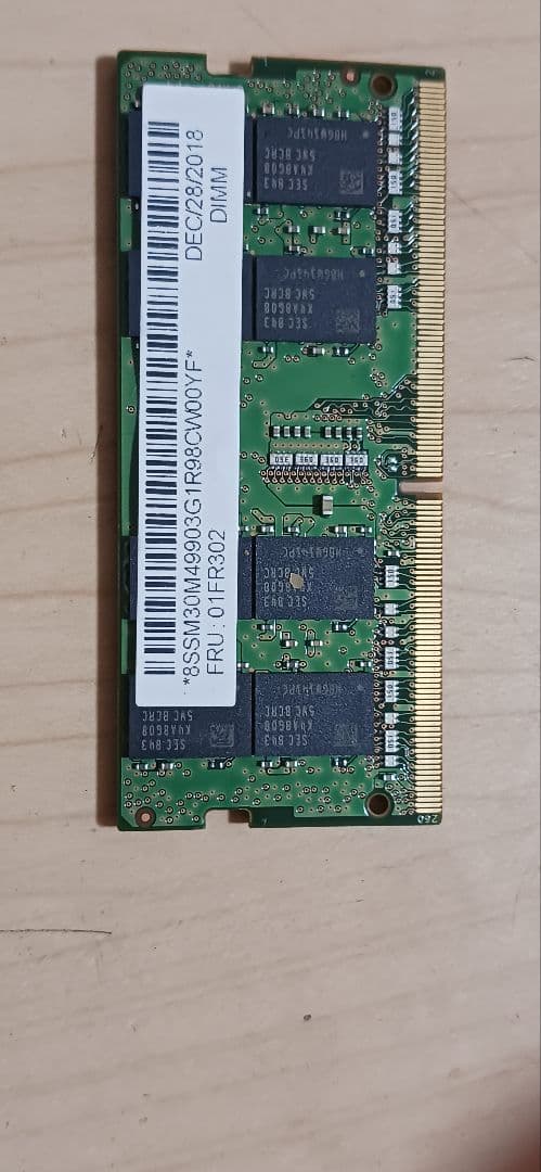 Samsung DDR4 16GB SO-DIMM メモリ 2400MHz 1枚