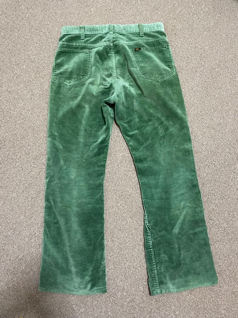 N*郎様 70s 70年代Lee Leens グリーン コーデュロイ パンツ