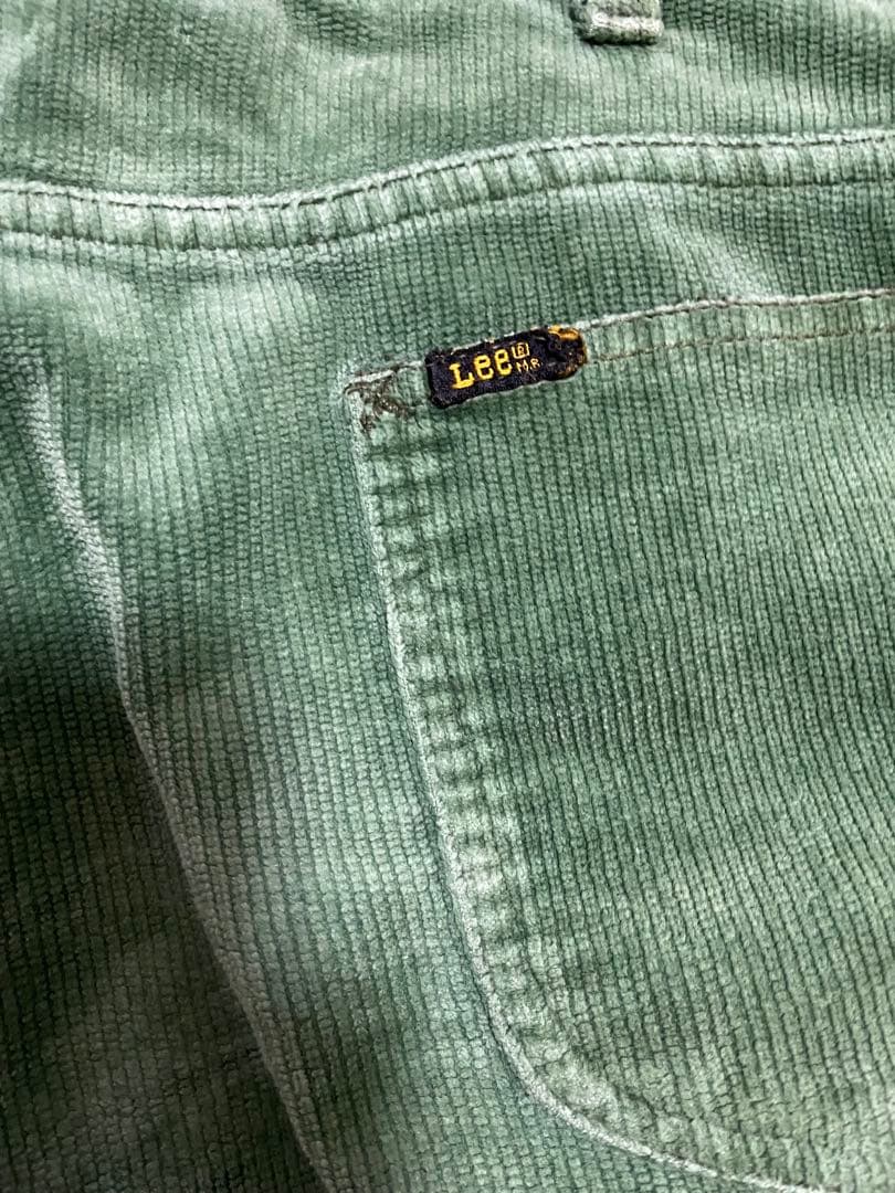 N*郎様 70s 70年代Lee Leens グリーン コーデュロイ パンツ