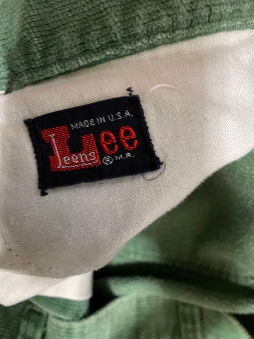 N*郎様 70s 70年代Lee Leens グリーン コーデュロイ パンツ