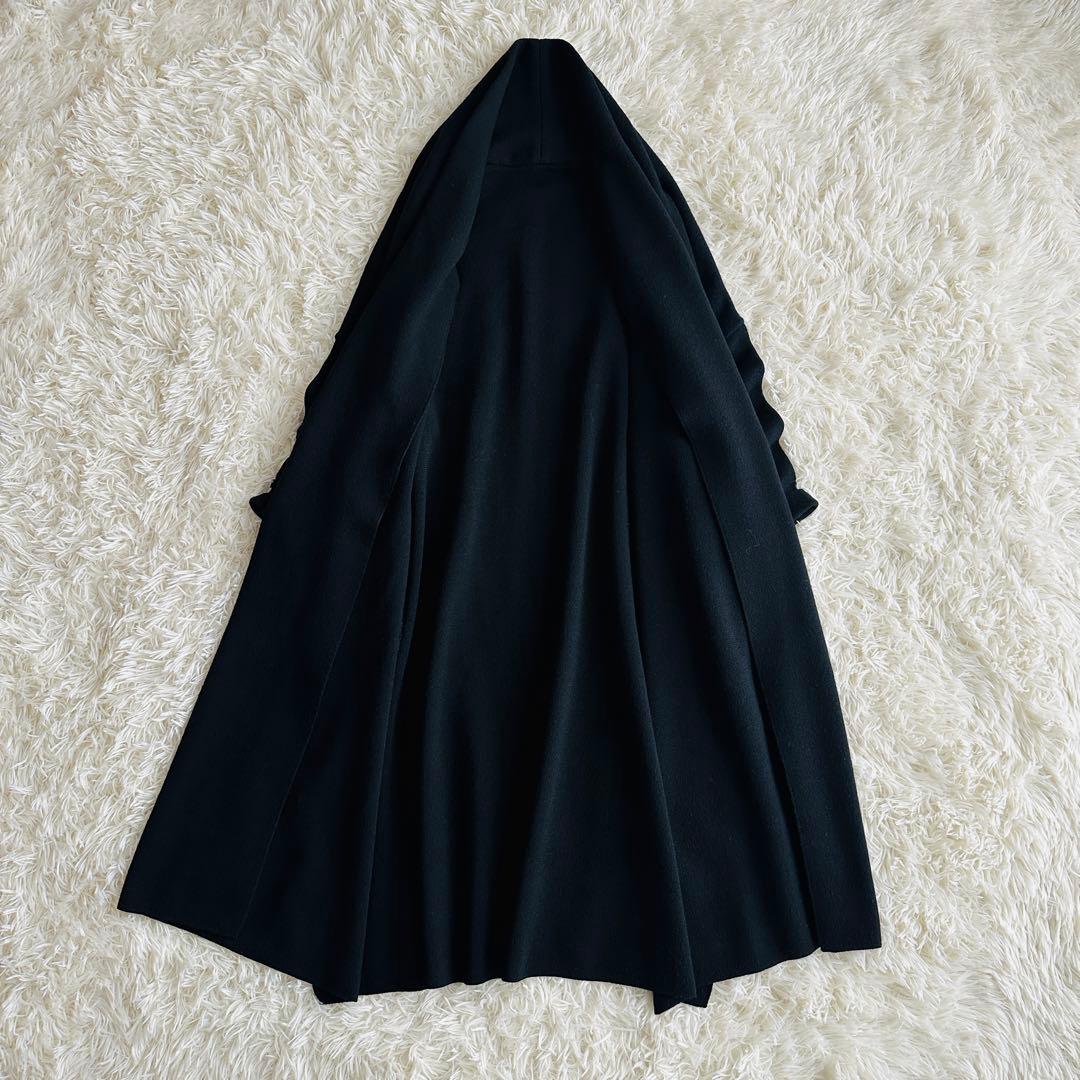 【極美品✨】ドゥーズィエムクラス　スムースニットガウンコート　ブラック