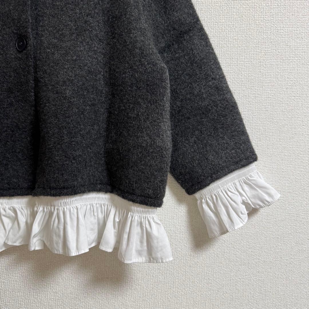 タグ付き新品未使用 ZARA ポプリンコンビニットジャケット S