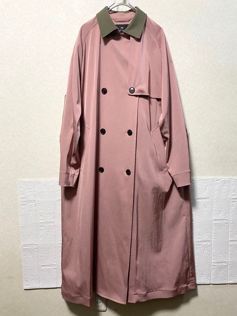 Paul Smith ポールスミス ストレッチツイルカラー トレンチコート42L