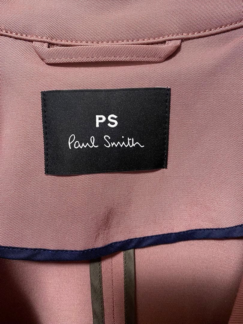 Paul Smith ポールスミス ストレッチツイルカラー トレンチコート42L