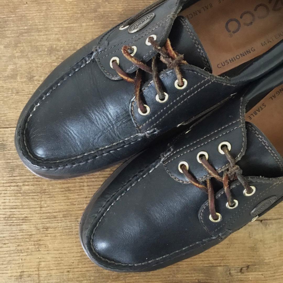 ドイツ★DOCKERS×ＥＣＣＯ■デッキシューズ/２６ｃｍ
