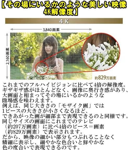 ４Ｋ高画質４９インチ　インターネットテレビ ２０１６年Panasonic製