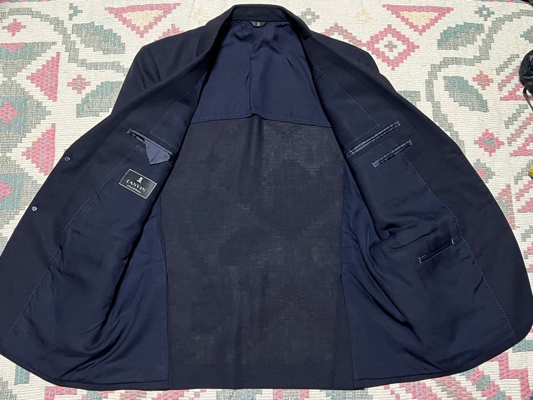 最終値下げ美品LANVIN COLLECTIONネイビー ジャケット48ランバン