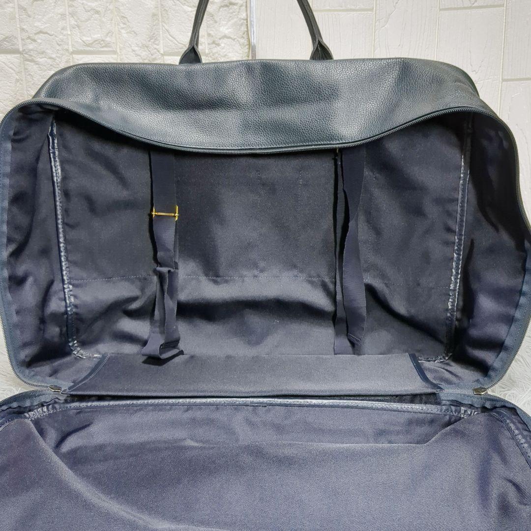 美品 ロンシャン ブリーフケース ビジネスバッグ シボ革 フランス製 チャーム