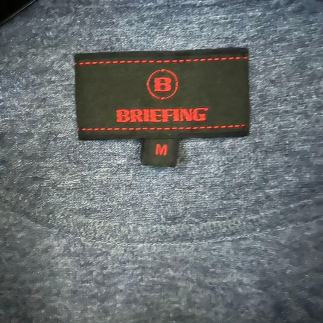 【専用商品】ブリーフィング 半袖スキッパーシャツ ブルー×パイル地 メンズ M