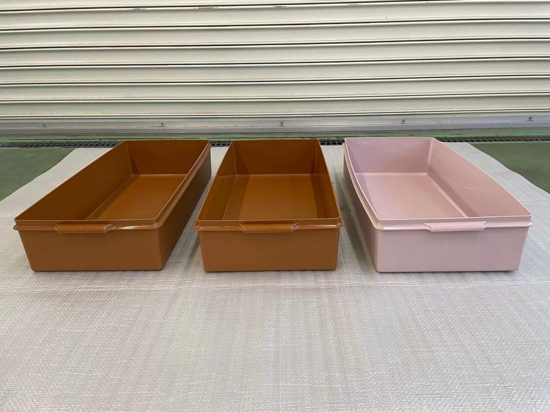 タッパーウエア　ロング　スーパーケース　2個セット+おまけ