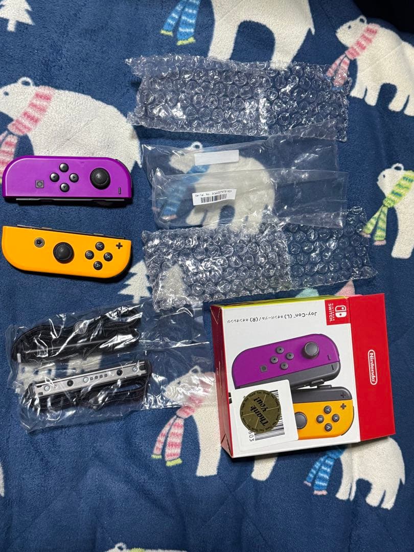 Nintendo Switch グレー本体&Joy-Conオレンジ・パープル