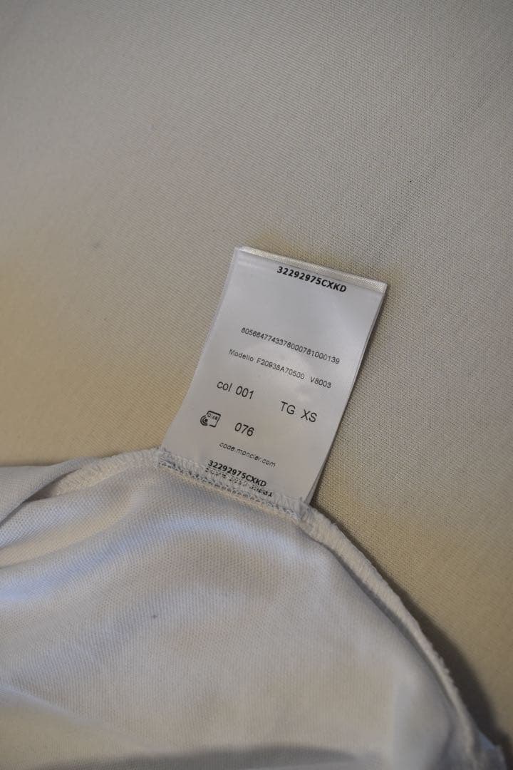 MONCLER ホワイト ポロシャツ レディース　XS